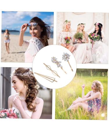 FOMIYES 16 Pairs Rhinestone Hair Clip Hair Pin Hair Accessories for Women Rhinestone Barrette Hair Ornament Clip Flower Hair Clip Bobby Pin Miss Zinc Alloy European and American Side Clip - Buy Online on GoSupps.com
