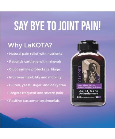 Lakota Joint Care Formula 240's - Fast Relief for Joint Pain and Inflammation - Buy Online on GoSupps.com