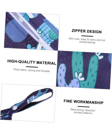 Zerodeko 6-Piece Washable Tampon Bag - Stylish Storage Organizer for Teens & Women - Zippered Polyester Personal Medication Bags - Buy Online on GoSupps.com