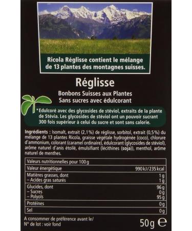 Ricola Sugar Free Swiss Plant Candy with Stevia Plant Extract a Sweetener of Natural Origin - The 50g Box - Buy Online on GoSupps.com