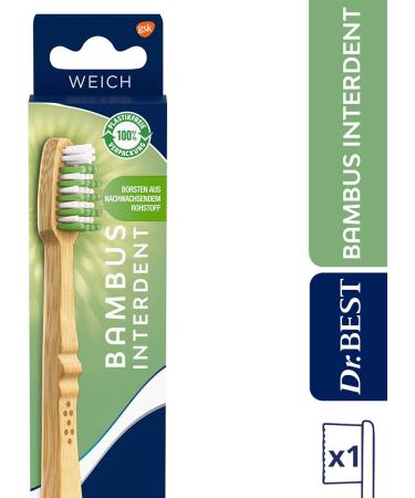Dr. Best Nature Bamboo Interdent Toothbrush - Soft Eco-Friendly & Sustainable | 1 Piece - Buy Online on GoSupps.com