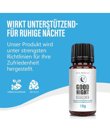  Saint Nutrition GOOD NIGHT Baby Sleeping Aid Beads Soft Support for Falling Asleep and Sleeping with Bach Flower Blend Lavender Thyme & Cinnamon - No Additives 10g - Buy Online on GoSupps.com