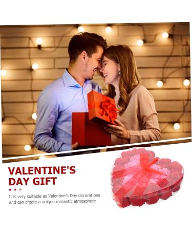 Healeved 3pcs Valentine's Day Present Preserved Rose Soap Preserved Flower Rose Fake Soap Flowers Simulation Soap Flower Adorns Flower Ornaments Flower Soap Artificial Bouquet Box Plastic - Buy Online on GoSupps.com