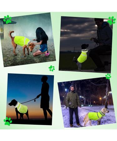 LOOPES Hi-Vis Dog Coat 2Pcs Dog Training Vest With Reflective Dog Collar Safety Reactive Dog Warning Jacket Vest From Cars&Hunting Accidents Nervous Dog Harness for Outdoor Activity Day&Night(L) - Buy Online on GoSupps.com