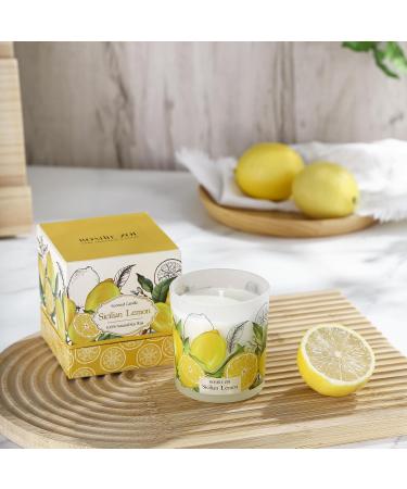 Buy Sicilian Lemon Scented Candle - 6oz Aromatherapy Soy Wax Jar for Home & Gifts | International Shipping - Buy Online on GoSupps.com