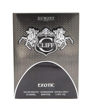 Dumont CLIFF EXOTIC - 3.4oz - Eau De Parfum - Unisex Perfume for Men & Women - Fresh Woody Musky Amber & Vanilla Fragrance - Long Lasting Cologne Mist & Body Spray - for Him & Her - Buy Online on GoSupps.com