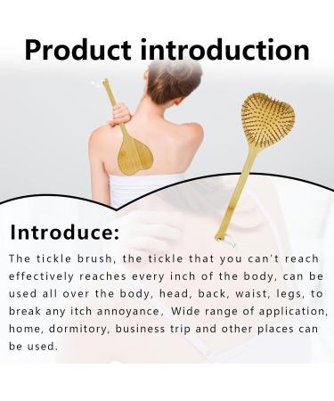 Premium Bamboo Back Scratcher - Extra Wide Head Long 40cm Handle - Wooden Itching Relief Massager for Adults | Ideal for Men & Women - Buy Online on GoSupps.com