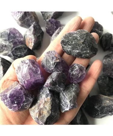 Collection Home Decor Gift 100g Natural Purple Amethyst Point Quartz Crystal Rough Stone Mineral Specimen for Fish Tank Raw Stone (Color : 100g 10-20mm) - Buy Online on GoSupps.com