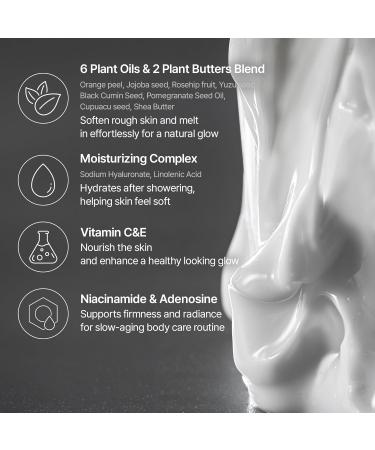 Objet Silky Gleam Body Lotion Botanical Plant Oils & Butters with Niacinamide and Vitamin C&E Deep Barrier Hydration 24H Glow and Smooth Firm Skin Premium Korean Body Care Santal Rose (450ml) - Buy Online on GoSupps.com