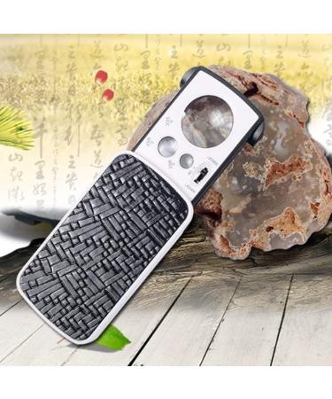 LED Lighted Slide Out Pocket Magnifying Glass - 10X 20X and 30X Multi-Power Small Portable Loupe Magnifier with UV Black Light Best for Jewelry Diamonds Gems Coins Stamps - Buy Online on GoSupps.com