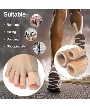 DYKOOK Big Gel Lined Toe Tubes Sleeves 10 Pcs Made of Elastic Fabric Lined with Silicone Gel. Toe Sleeve Protectors Relief Toe Pressure Pain Corn and Calluses Remover - Buy Online on GoSupps.com