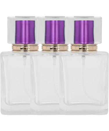 Glass Perfume Bottle Refillable Perfume Atomizer Dispenser Liquid Makeup Container 50ml (Purple) - Buy Online on GoSupps.com