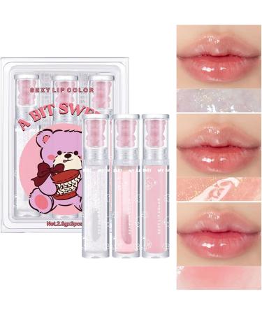  SOYDAN Holographic Lip Gloss | Natural Makeup With Transparent Nude Lip Oil 3 Pieces Lip Enhancer Brightening Lip Balm Plumping Lips Lip Oil - Buy Online on GoSupps.com