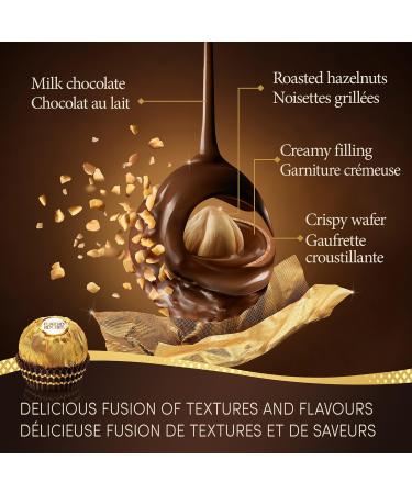 FERRERO ROCHER Fine Hazelnut Milk Chocolate 3 Individually Wrapped Chocolates 12 packs 450g Hazelnut 1 Count (Pack of 12) - Buy Online on GoSupps.com
