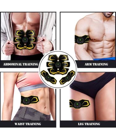 Wugein EMS Muscle Stimulator USB Electric Abdominal Trainer | 6 Modes & 9 Intensities for Muscles Arms & Legs | International Shipping Available - Buy Online on GoSupps.com
