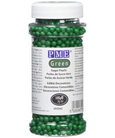 PME Sugar Pearls Green 100 g