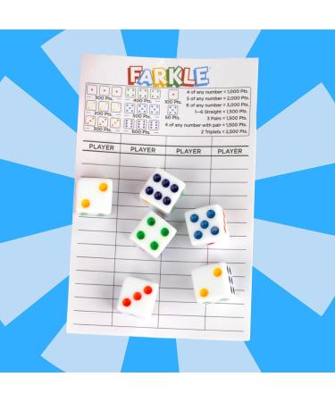 Regal Games Farkle Dice Game Set | Family-Friendly Fun with Six Dice and Scorecards | Includes Storage Cup | Ideal for 2-4 Players Ages 12 - Buy Online on GoSupps.com