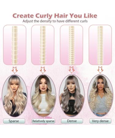 High Resilience Sponge Heatless Curls Headband - DIY Long Hair Styling Tool for Overnight Curls - Beige - Buy Online on GoSupps.com