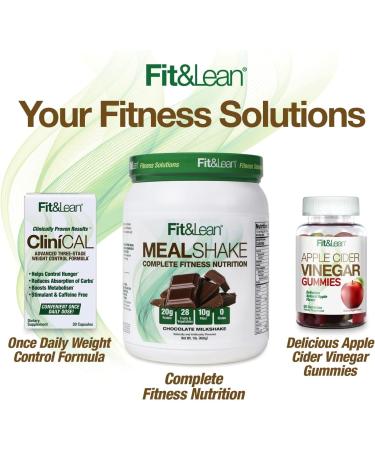 Fit & Lean Apple Cider Vinegar Gummies with The Mother - 60 Count | Supports Digestion, Appetite Control, Weight Management with Ginger Root - Buy Online on GoSupps.com