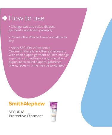 Smith+Nephew SECURA Protective Ointment 5.6oz - Diaper Rash & Dermatitis Moisturizer with Vitamins A, D, and E - Buy Online on GoSupps.com