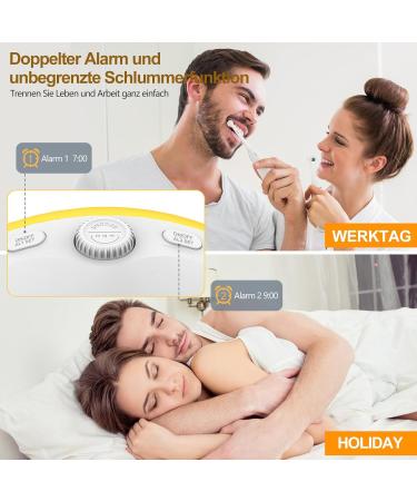 Buy Bluetooth Light Alarm Clock - Sunrise Sunset Simulation 17 Colors 22 Sounds Snooze FM Radio for Heavy Sleepers & Kids - International Shipping - Buy Online on GoSupps.com