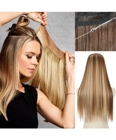 prinfantasy Hair Extensions with Adjustable Size Hair Piece Straight Hairpieces for Women Dark Brown Hair Pieces Silky Straight Nail Tip Keratin Utips Hair Extension 22" MW185 GBMW185 22 Inch - Buy Online on GoSupps.com