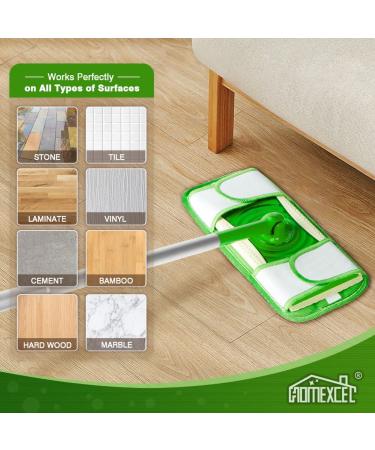 HOMEXCEL Reusable Microfiber Mop Pads for Swiffer Sweeper Mops - Pack of 2 - Buy Online on GoSupps.com