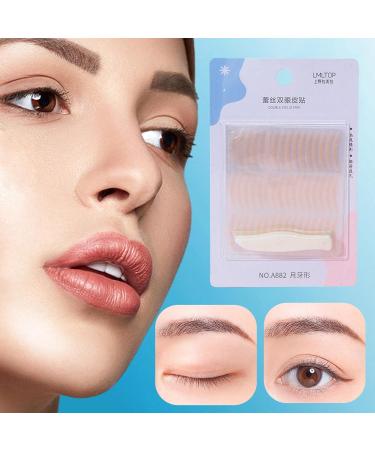 Eyelid Tape - Waterproof Double Eyelid Tape for Hooded Eyes | Fiber Eyelid Lift Strip Instant Eye Lift Perfect for Uneven MonoEyelid Crescent - Buy Online on GoSupps.com