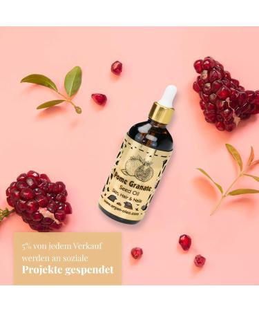 R&M Beauty Organic Pomegranate Kernel Oil - 100ml | Acne & Hair Loss Relief | Natural Face & Skin Care - Buy Online on GoSupps.com