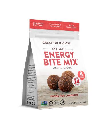 No-bake Protein & Energy Bite Mix - Makes 24 Protein Balls & Energy Bites, 7-9g protein/ serv, tastes like a chocolate coconut cookie! Keto, Paleo, Vegan, Gluten Free, No Sugar Added. Cocoa for Coconuts Cocoa For Coconuts