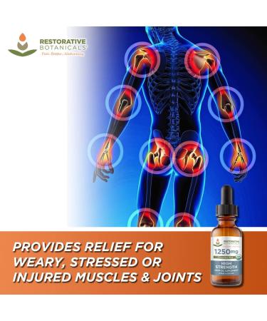 Restorative Botanicals High Strength Hemp Oil 1250mg | Chocolate Mint Flavor | 2 oz - 120 Servings - Buy Online on GoSupps.com