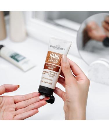 Workaholics Hand Cream - Repair Very Dry Cracked Hands with Shea Butter & Hyaluronic Acid | Optimal Care for Men & Women | 75ml - Buy Online on GoSupps.com