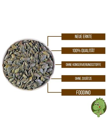 Premium 100% Natural Peeled Green Pumpkin Seeds | Untreated & Unsalted | 500g - 5kg Bulk | Foodino 3.5kg Practical Bucket - Buy Online on GoSupps.com