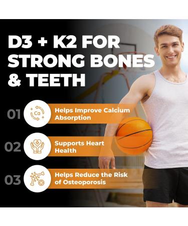 New Max Strength Vegan D3 + K2 | Bonus Size 160 Capsules | Immune Bone & Heart Health Supplement | Essential Vitamins for the Maintenance of Good Health | Canadian Made Quality Assured - Buy Online on GoSupps.com
