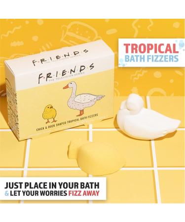 Friends TV Show Chick and Duck Bath Fizzers - 2 Tropical Bath Bombs | Officially Licensed Merchandise for Relaxing Soaks - Buy Online on GoSupps.com