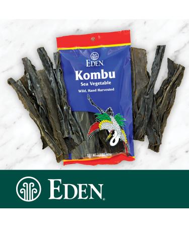 Eden Kombu: Wild Japanese Hand Harvested Sea Vegetable - Hokkaido Dashi Seaweed | 2.1 Oz - Buy Online on GoSupps.com