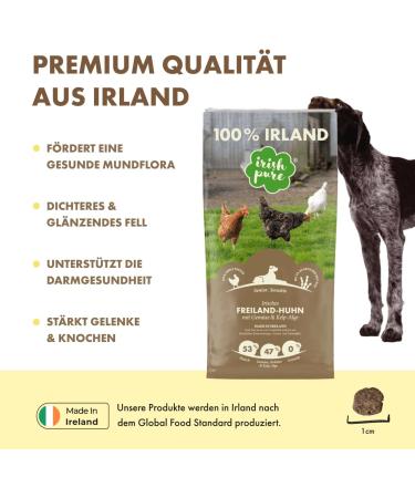 Irish Pure Senior Dry Dog Food | 1.5kg | Outdoor Chicken with Kelp & Vegetables | High Meat Content | Grain Free | Sensitive | Dry food for dogs of all ages - Buy Online on GoSupps.com