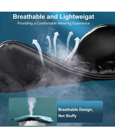 Huhubol 3 Pack Silk Sleep Mask Set - Light Blocking Eye Mask for Men and Women - Soft, Comfortable Blindfold for Travel, Yoga, Nap - Gray - Buy Online on GoSupps.com