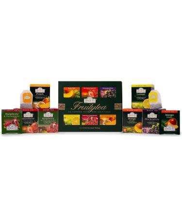 Ahmad Tea Fruit Tea Selection Pack | Fruity Black teas Fruity Green teas | Perfect fruit tea gift | 60 Teabag Sachets | 6 Flavours Fruit Tea Selection 60 Count (Pack of 1) - Buy Online on GoSupps.com