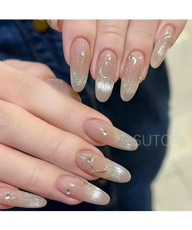 9 Sheets Nail Art Stickers Color Laser Butterfly Star Moon Sun Nail Decals Self-Adhesive Gold Silver Nail Supplies Manicure Art Design Decoration Accessories for Girls Women Nail Studio - Buy Online on GoSupps.com
