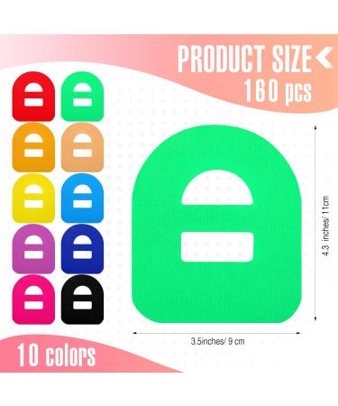 TrelaCo 160 Pcs Waterproof Adhesive Patches - Compatible with Omnipod & Continuous Glucose Monitors - Pre-Cut Protection Covers in 10 Colors - Lasts 10-14 Days - Buy Online on GoSupps.com