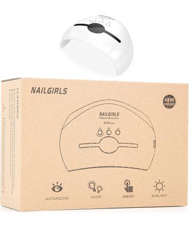 Buy Nailgirls 48W UV LED Nail Dryer - Smart Timer & LCD Display for Gel Nails | Best Nail Lamp for Home & Salon - Buy Online on GoSupps.com