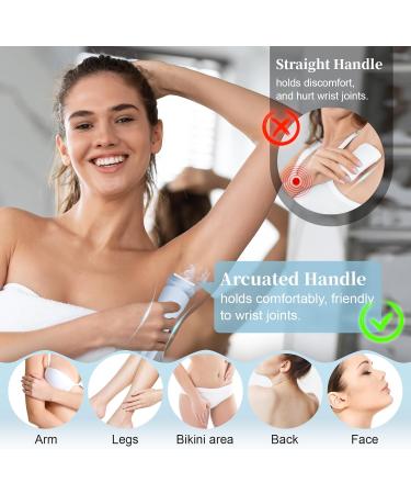 Buy 2-IN-1 Electric Shaver Razors for Women - Rechargeable Wet/Dry Bikini Trimmer | Painless Hair Removal for Legs Underarms Face | IPX7 Waterproof - Buy Online on GoSupps.com