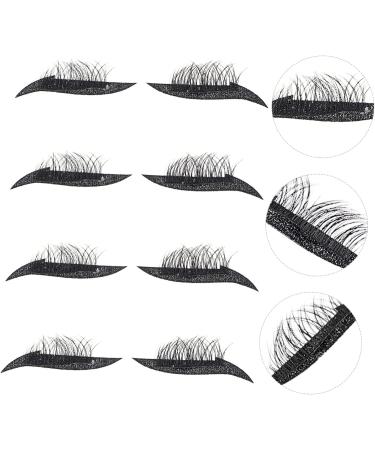 Beavorty 4 Pairs False Eyelashes Eye Makeup Sticker Eyeliner Decal stick on liner and lashes Eyeliner Eyelash Stickers Eyeliner Tape Sticker double eyelid sticker plastic make up - Buy Online on GoSupps.com