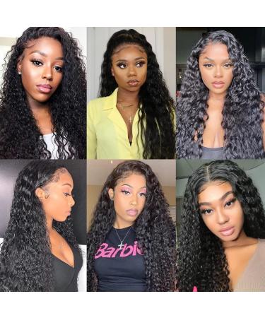 Kiss Love 28-Inch Deep Wave Lace Front Wig - 13X4 Human Hair for Black Women | Pre-Plucked with Natural Baby Hair & 150% Density - Buy Online on GoSupps.com