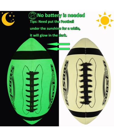 Senston Premium PU Leather Football Size 6 - High School/Kids/Junior/Youth with Pump and Luminous Design - Buy Online on GoSupps.com