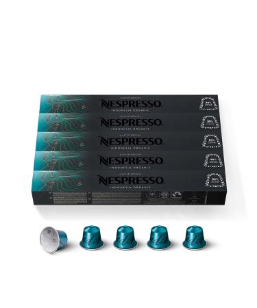 Nespresso Nespresso Original 50 Capsules Indonesia Organic Intensity 8 For Espresso & Lungo (5 packs of 10)