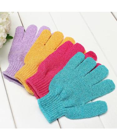 Exfoliating Bath Glove for Shower | Heavy Exfoliation Body Scrub Mitt | Shower Scrubber for Women & Men | Dead Skin Removal | Random Color - 1pc - Buy Online on GoSupps.com