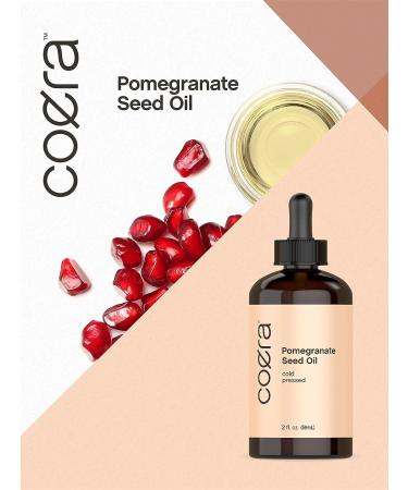 Pomegranate Seed Oil 4 oz (2 x 2 oz) for Face & Hair | Promotes Clear Skin, Reduces Fine Lines | Non Comedogenic & Cold Pressed | SLS & Paraben Free - Buy Online on GoSupps.com