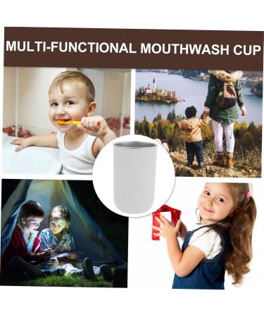 STOBAZA 2pcs Stainless Steel Mouth Wash Cups | Reusable Bathroom Toothbrush & Toothpaste Holders - Buy Online on GoSupps.com